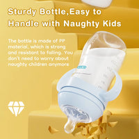 Newborn Baby350 ML Bottle  Baby PP Bottle with Handle Milk BottleFeeding Baby Bottles Newborn Feeding Supplies BPA-FREE