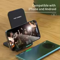 65W Fast Wireless Charger Stand Pad for iPhone 17 16 15 14Pro Samsung Xiaomi Phone Chargers Induction Fast Charging Dock Station