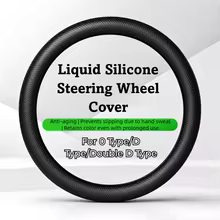 Universal Car Steering Wheel Cover Liquid Silicone Glove Cover Texture Soft MultiColor Car Accessories Non-slip Steering Covers