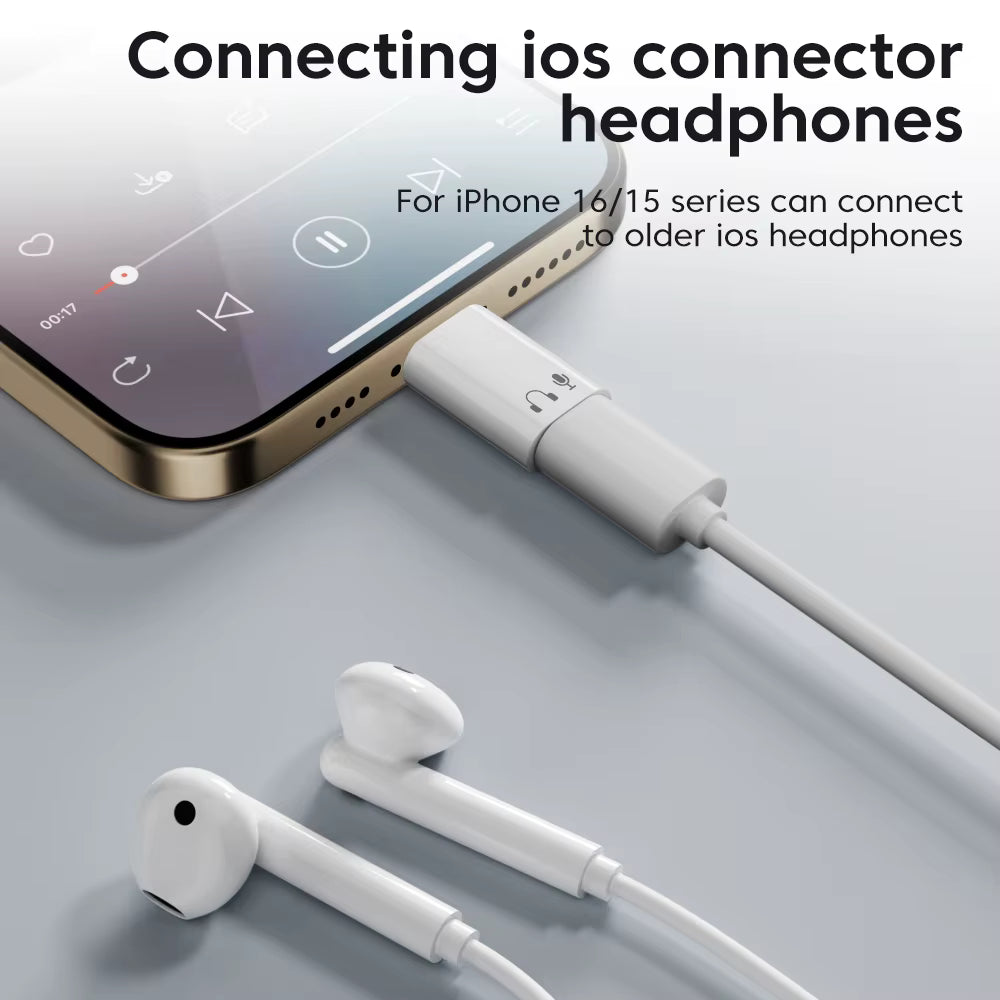 Olaf Type-c to Lightning Headphone Audio Adapter USB-C Converter for Iphone 16 15 Samsung Headphone Adapters For PC Laptops iPad
