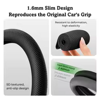 Universal Car Steering Wheel Cover Liquid Silicone Glove Cover Texture Soft MultiColor Car Accessories Non-slip Steering Covers