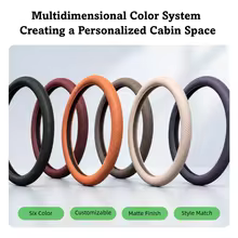Universal Car Steering Wheel Cover Liquid Silicone Glove Cover Texture Soft MultiColor Car Accessories Non-slip Steering Covers