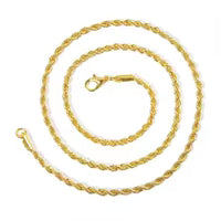 New Simple Classic Rope Chain for Men Women Necklace Casual Punk Stainless Steel Figaro Twisted Cuban Chain Necklace Jewelry